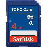 Blue_SDHC_Class4_Front_4GB sandisk card hatyai การ์ด เจีย หาดใหญ่